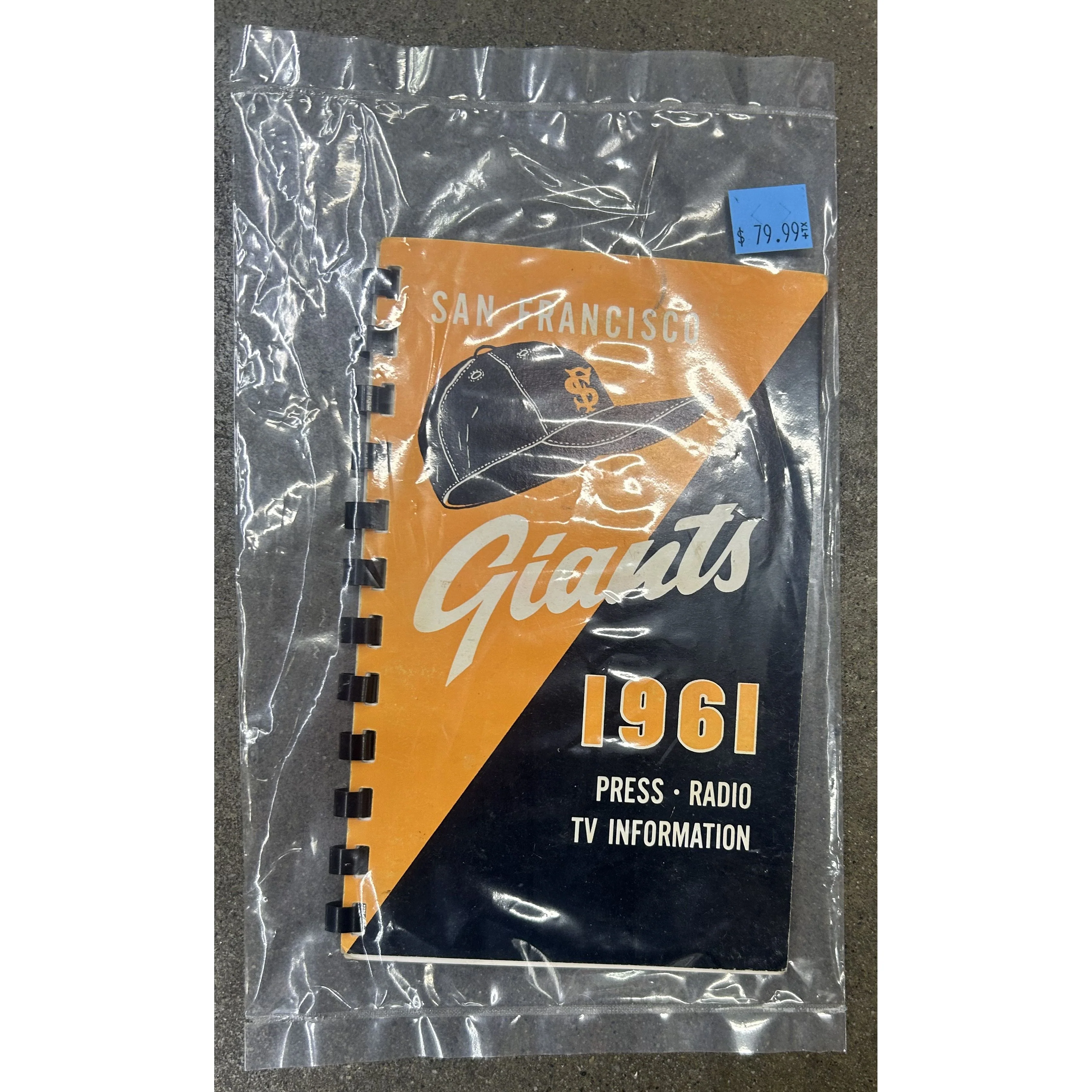 1961 San Francisco Giants Press Radio TV Information