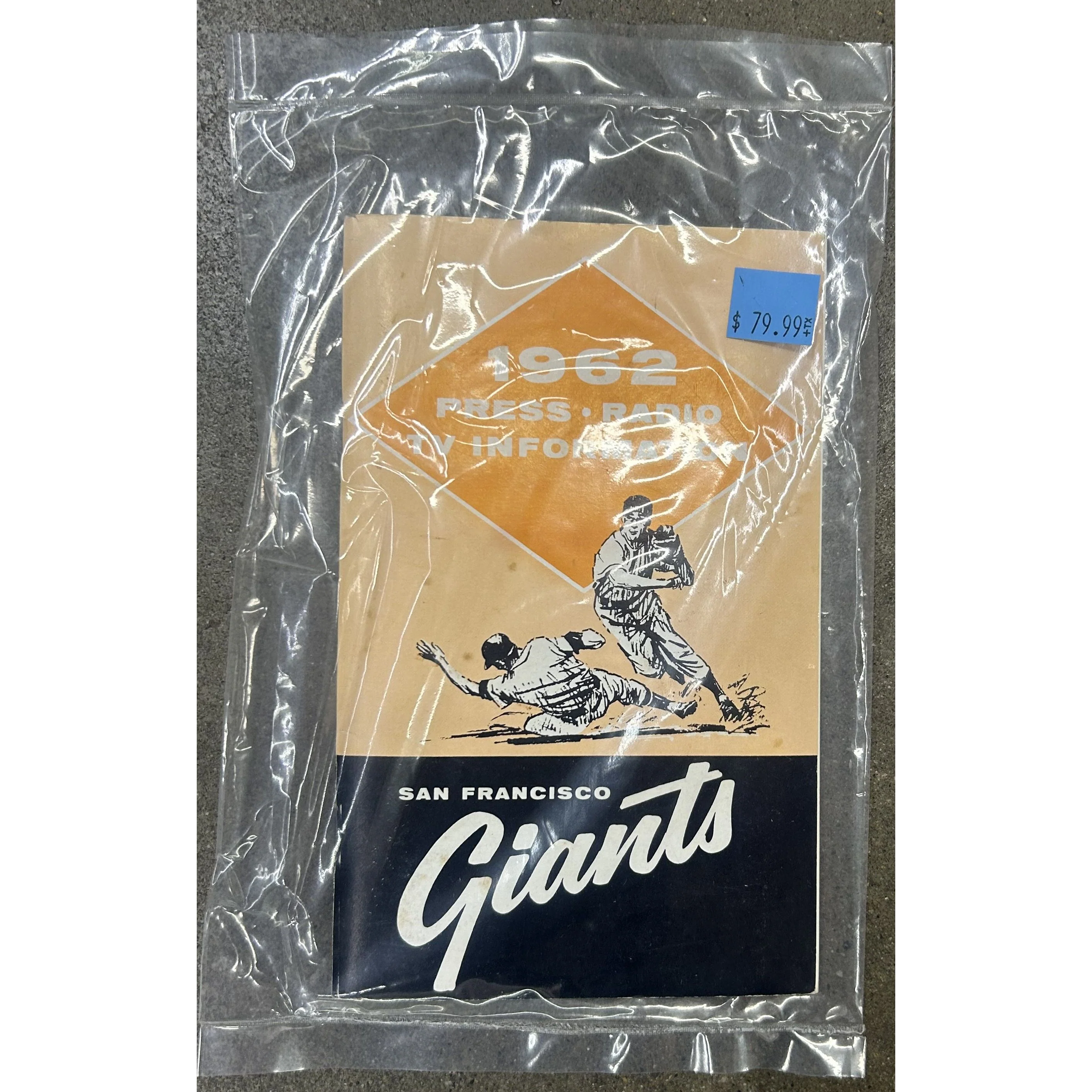 1962 San Francisco Giants Press Radio TV Information
