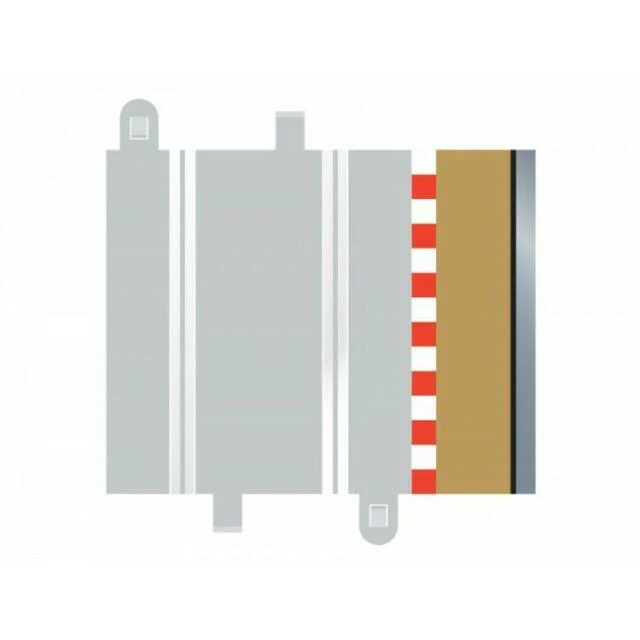 Scalextric C8223 Borders, Tan, Barriers, 1/2 Str