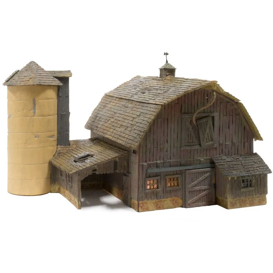 BR4932 N Built-Up Old Weathered Barn