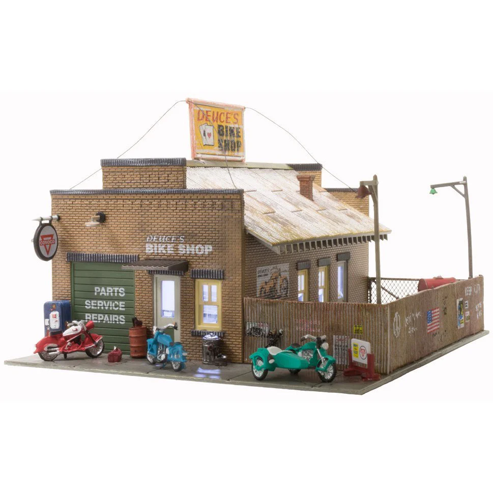 BR5045 HO Built-Up Deuce's Cycle Shop
