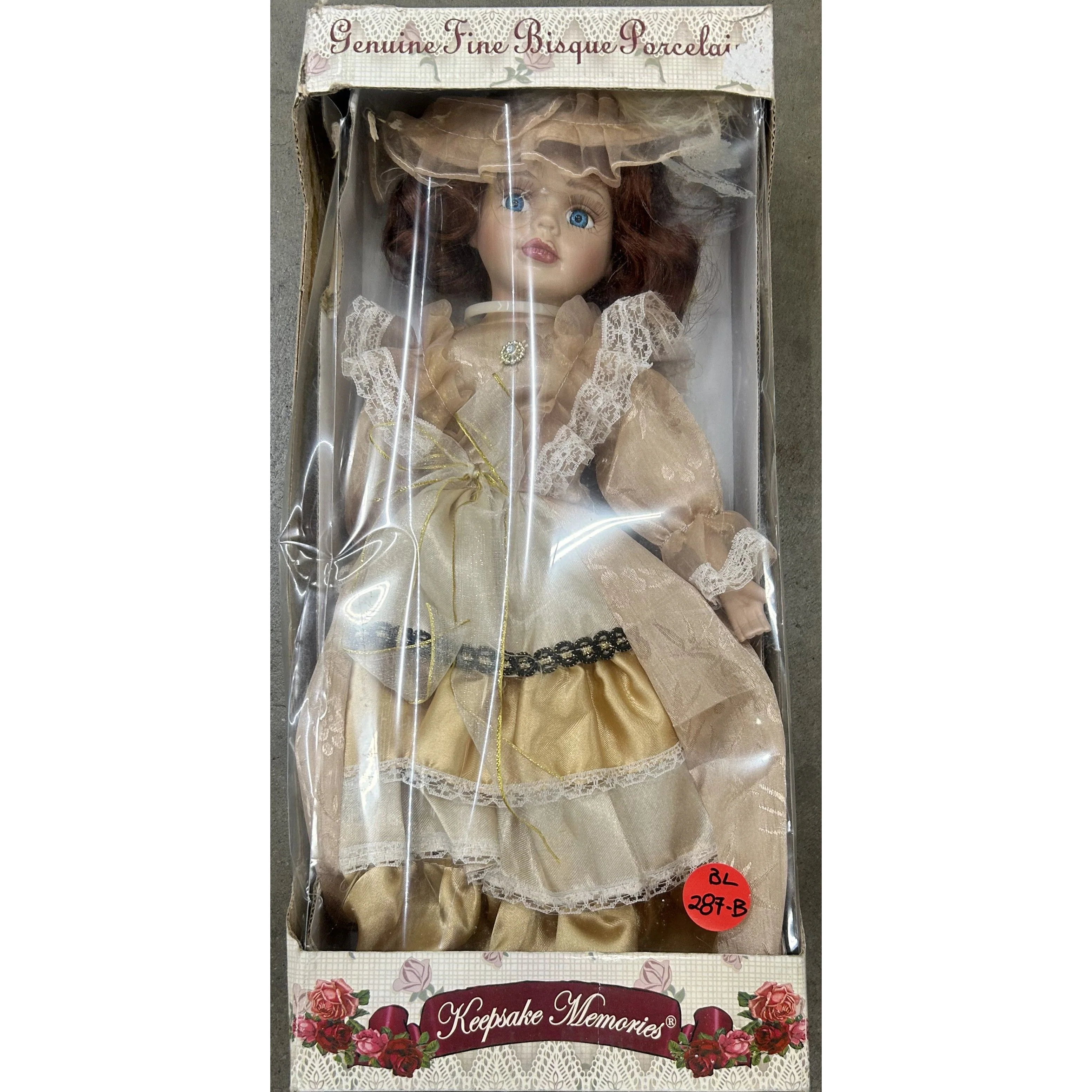 Dan Dee 15" Keepsake Memories Hand Painted Blue Eyes Porcelain Doll