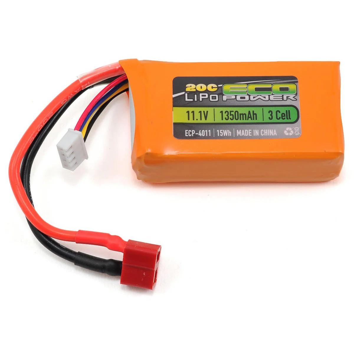 EcoPower "Electron" 3S LiPo 20C Battery (11.1V/1350mAh)