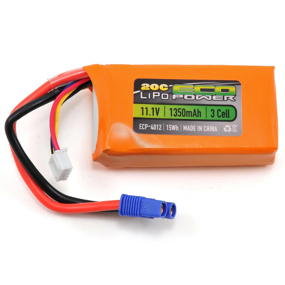 EcoPower "Electron" 3S LiPo 20C Battery (11.1V/1350mAh)