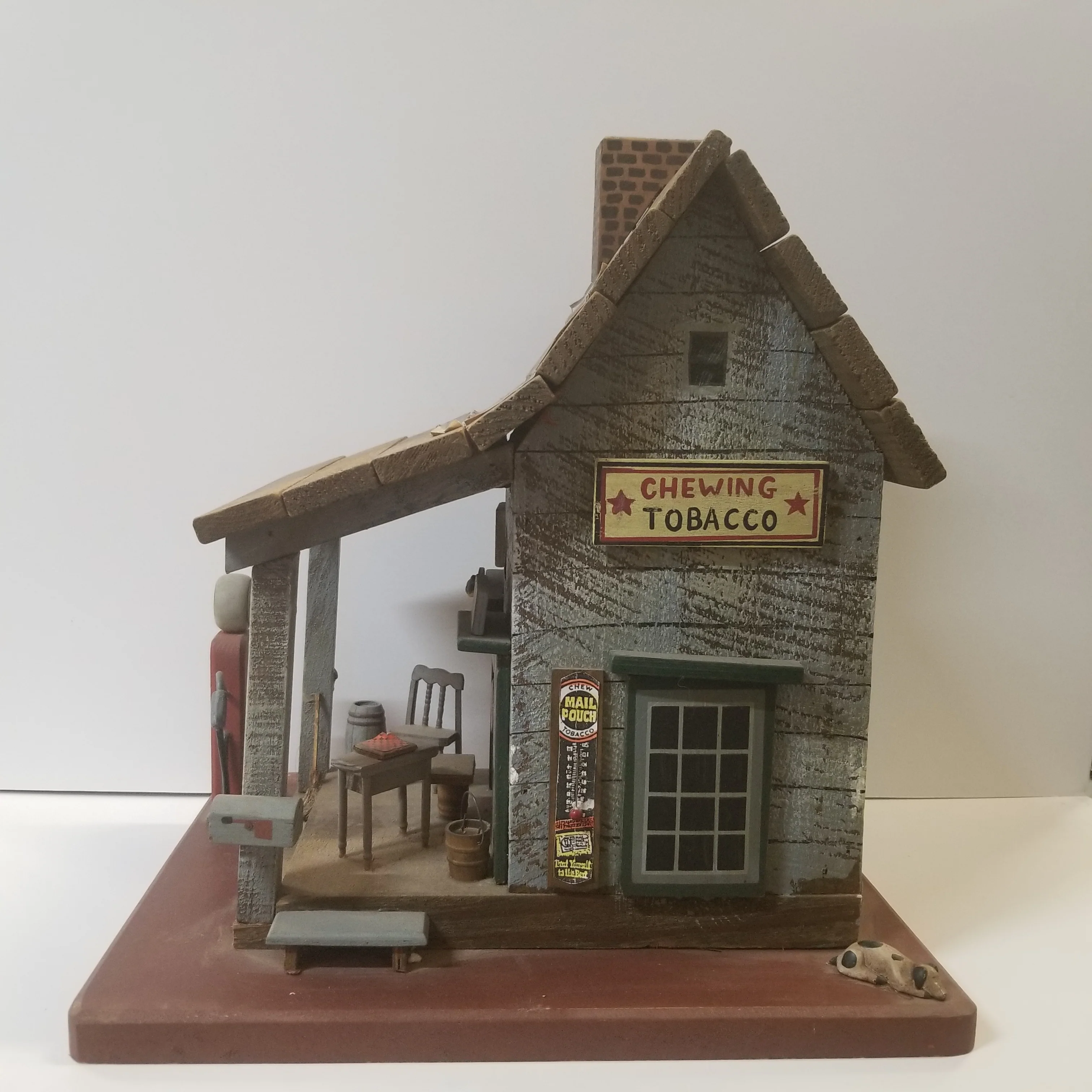 G Scale Wooden Mom And Pops Handmade Gas-N-Grub Structure - Image 3