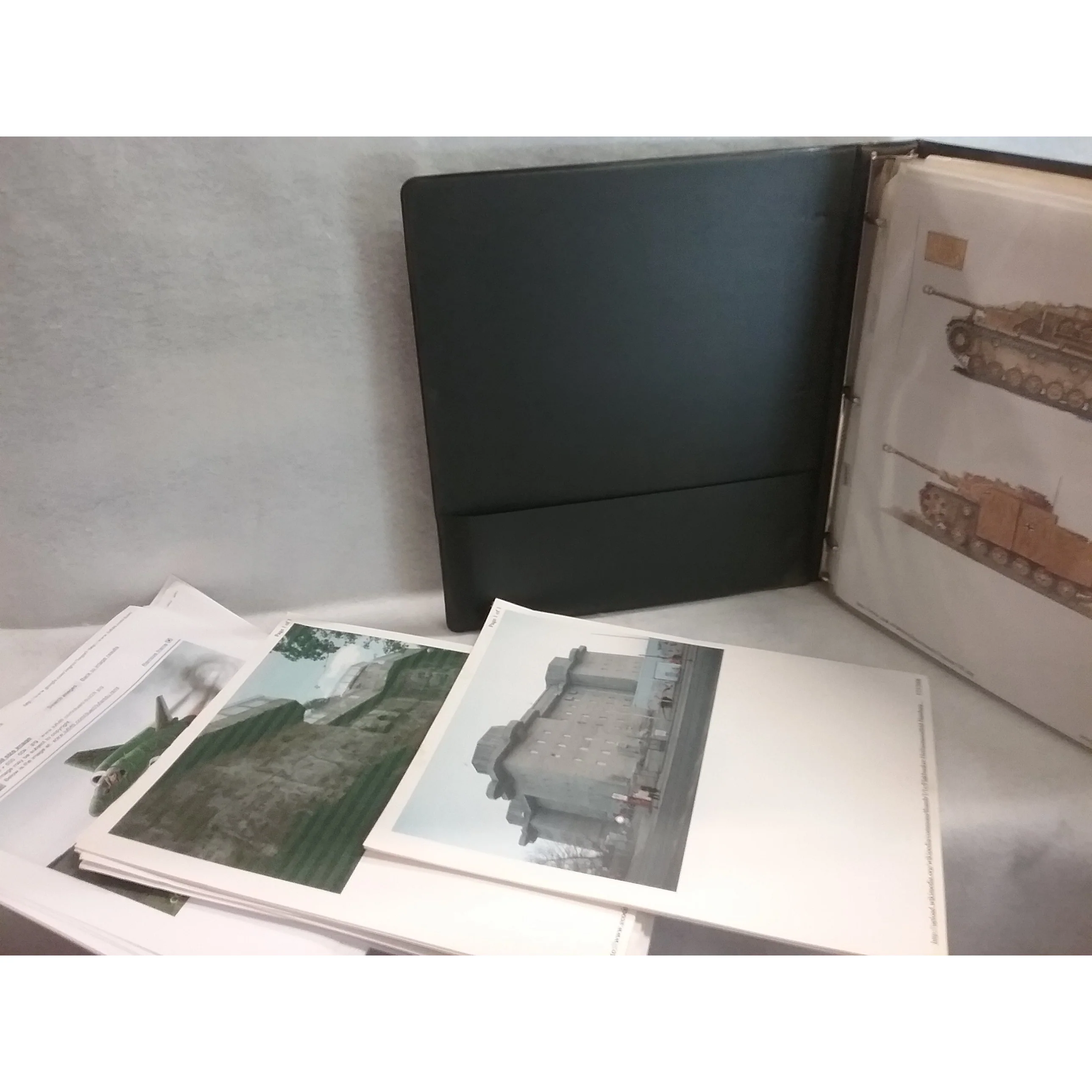 WWll German Ground Military Unit Homemade Reference Manual with pictures and spe