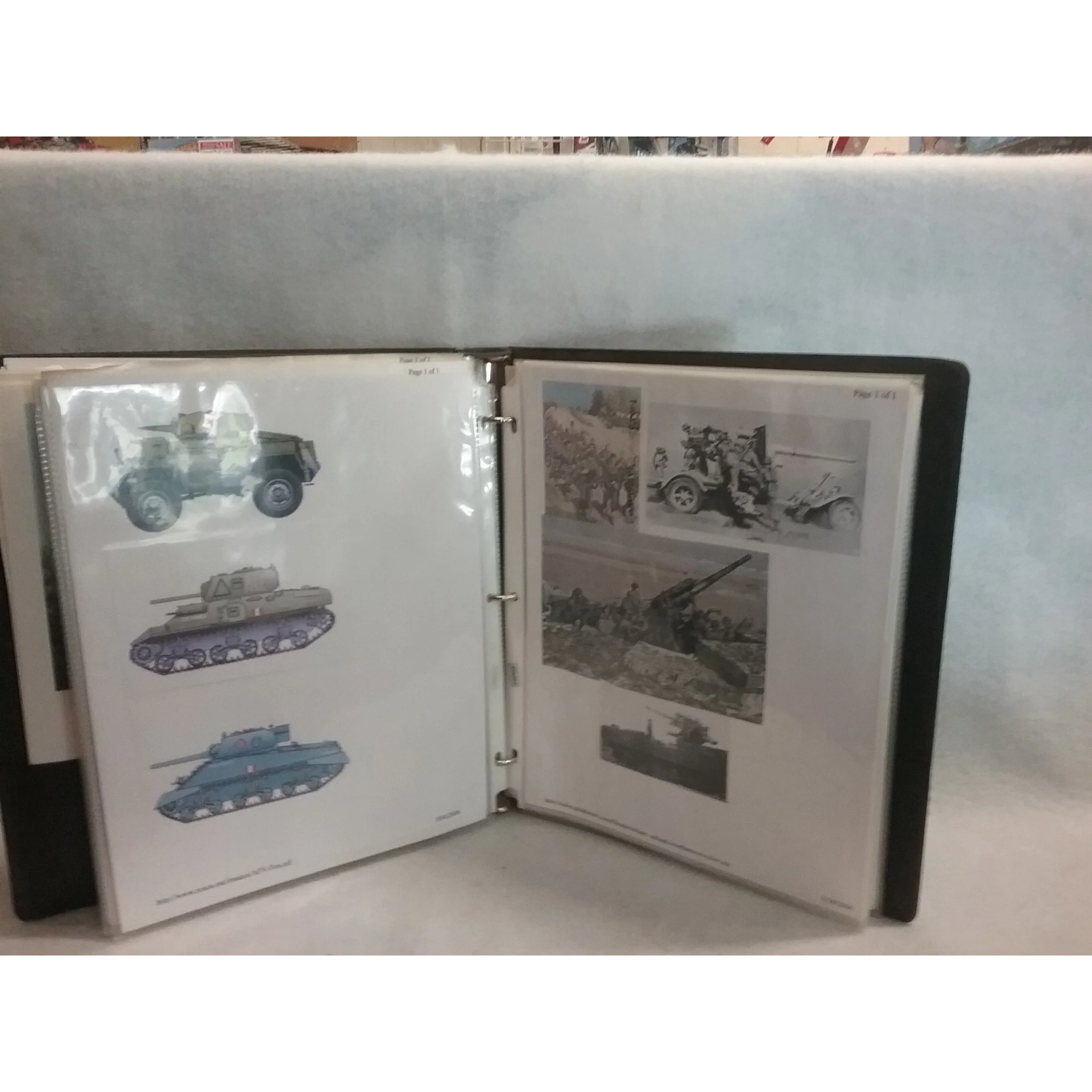 WWll German Ground Military Unit Homemade Reference Manual with pictures and spe - Image 2