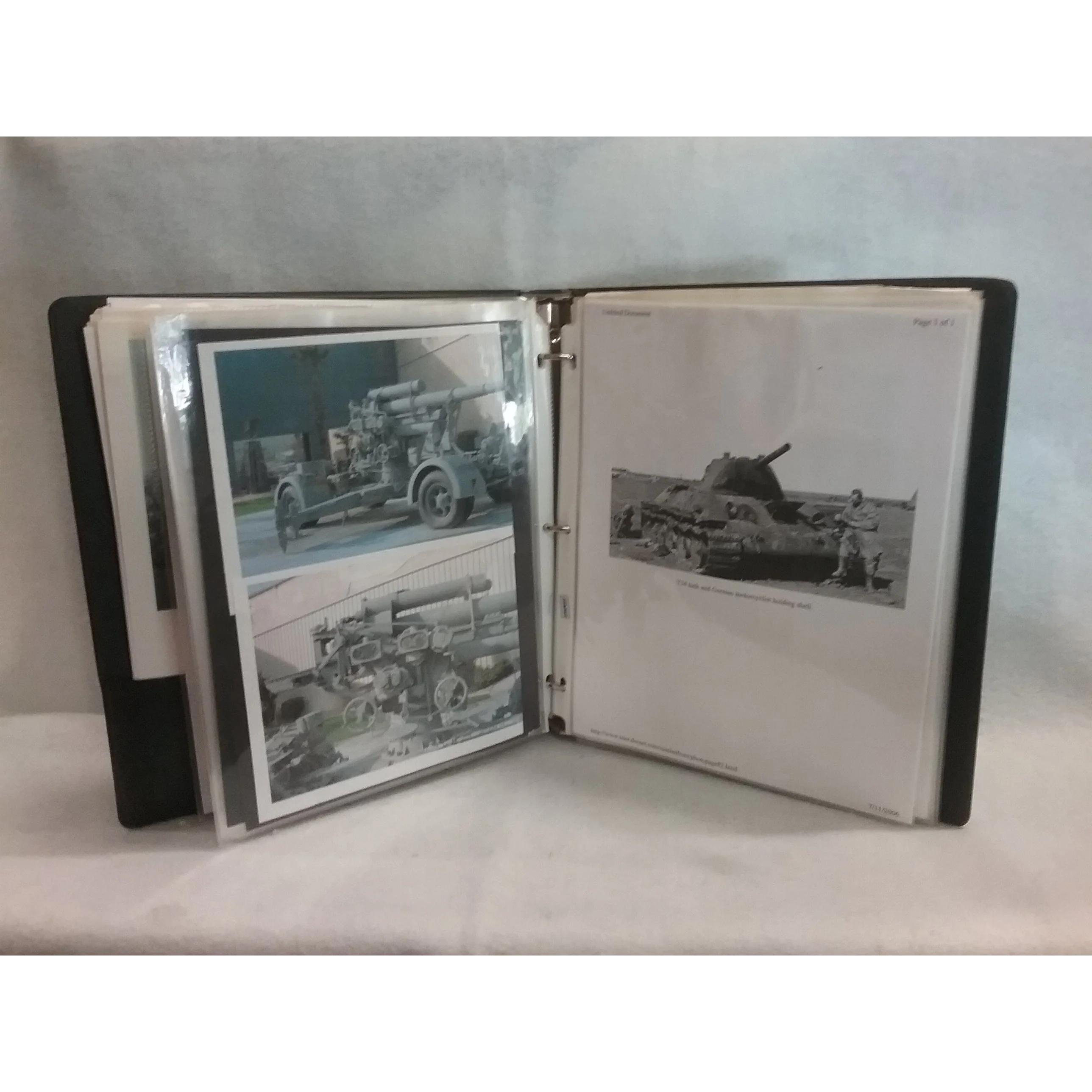 WWll German Ground Military Unit Homemade Reference Manual with pictures and spe - Image 4