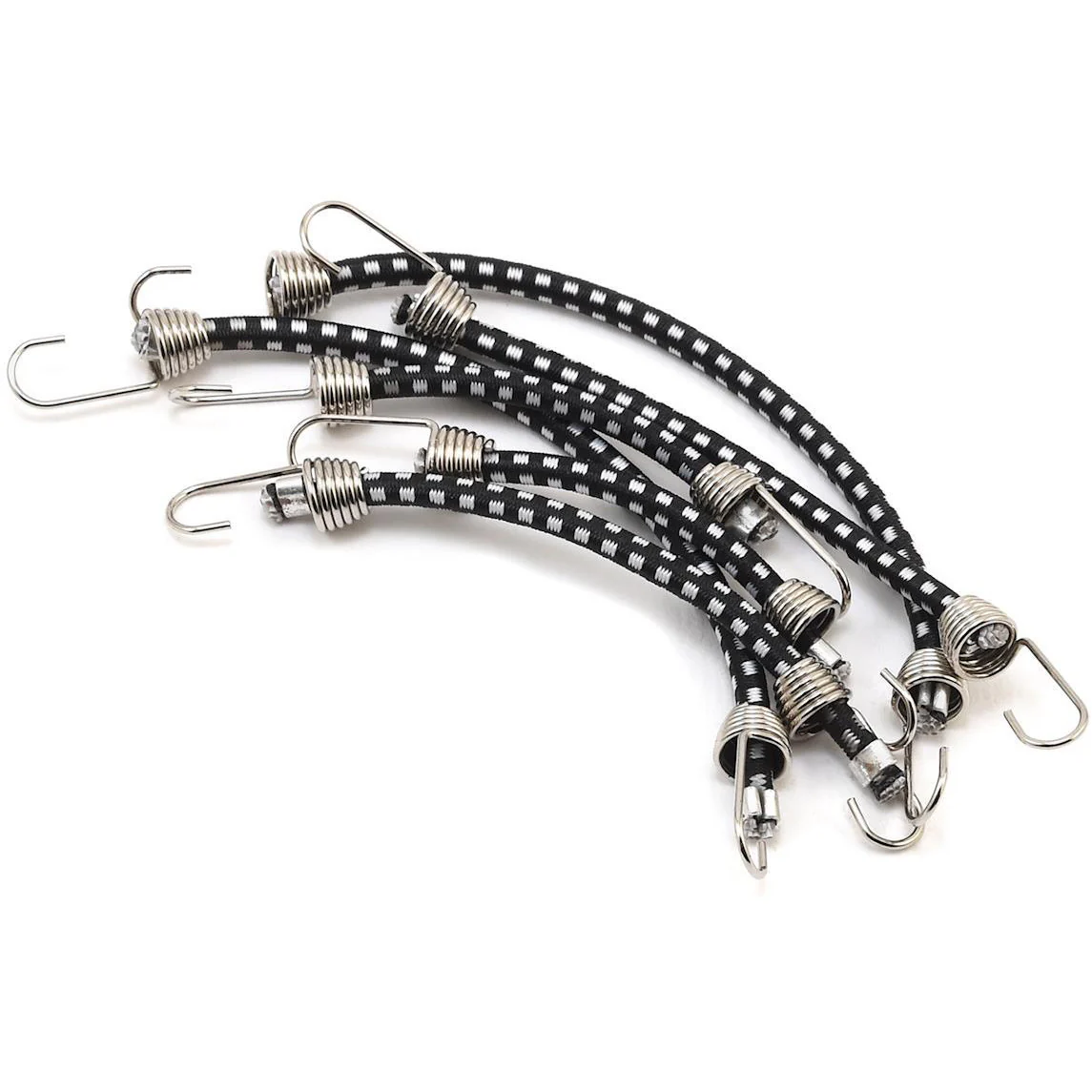 Hot Racing 1/10 Scale Bungee Cord Set (6) (Black/White)