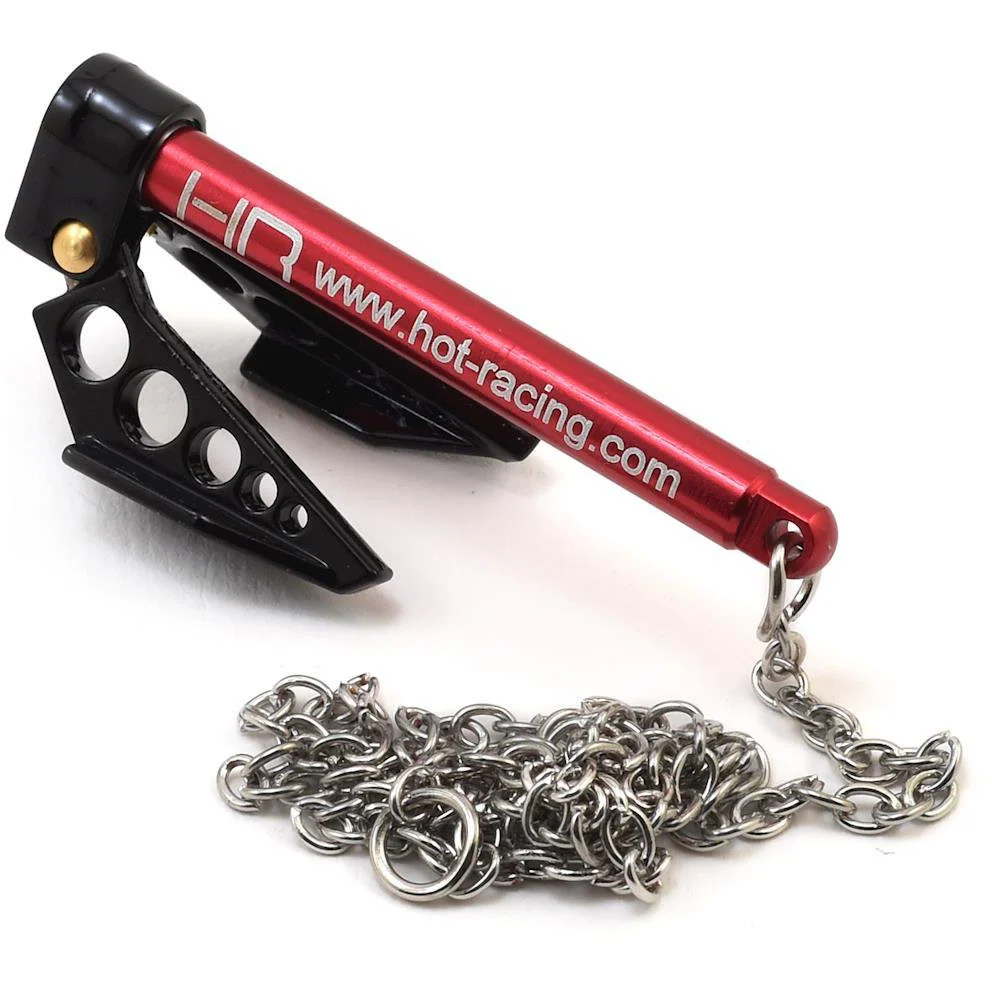 Hot Racing 1/10 Scale Portable Fold Up Winch Anchor (Black/Red)