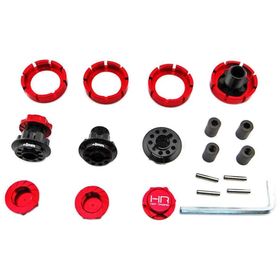 Hot Racing 17mm Hub 3.8 Raceline Hub W Serrated Nuts Yeti