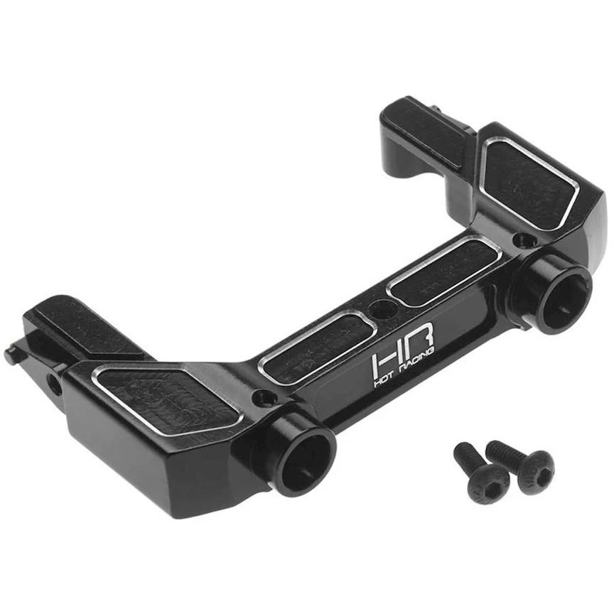Hot Racing Aluminum Rear Bumper Mount Frame Brace (Black)