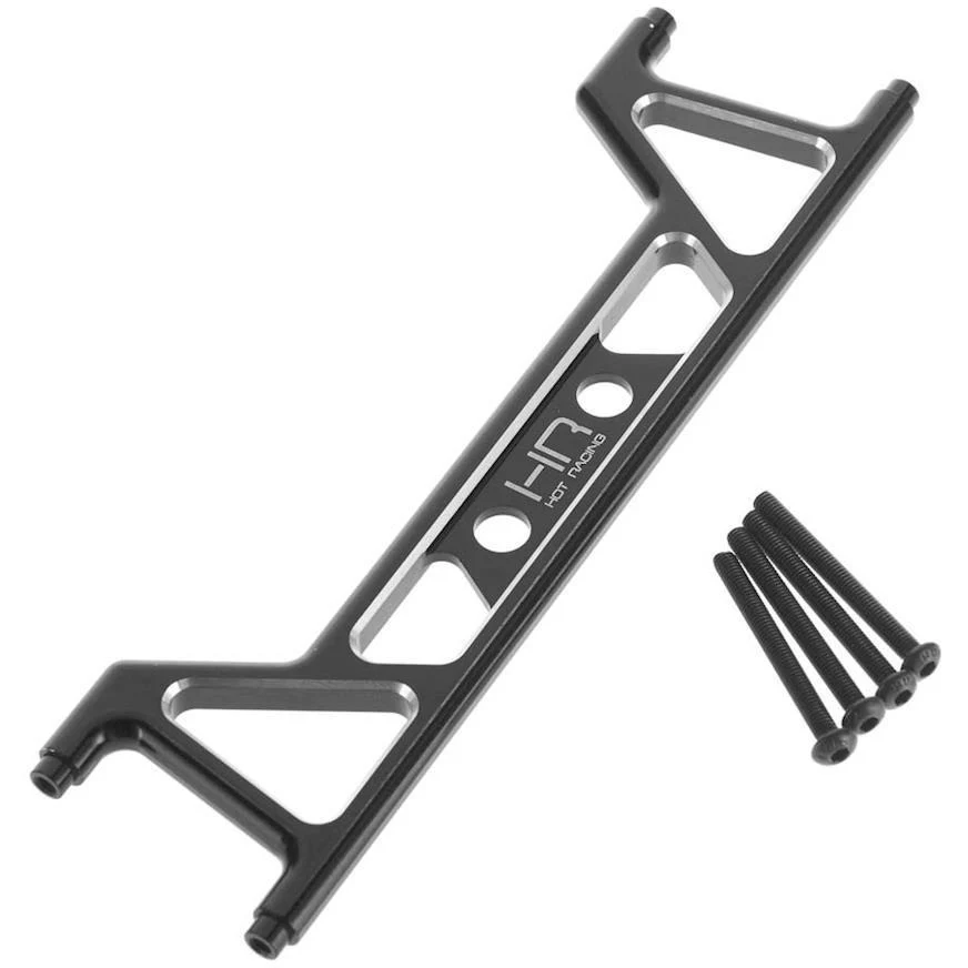 Hot Racing Aluminum Rear Upper Shock Cross Brace Black