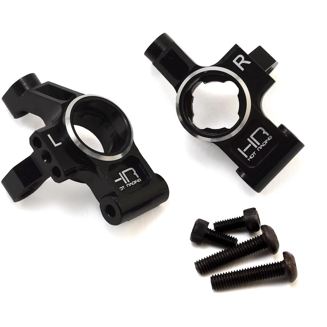 Hot Racing Aluminum Traxxas 4-Tec 2.0 Rear Hub Carriers (Black) (2)