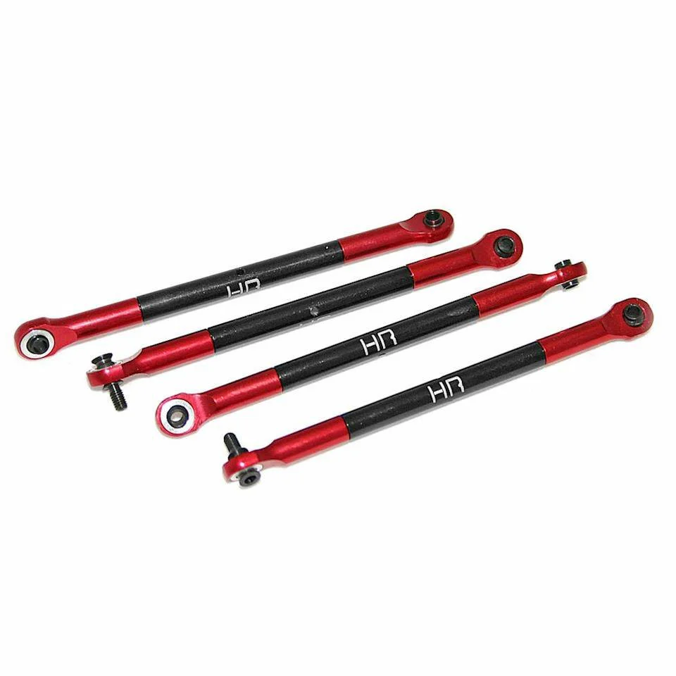 Hot Racing Aluminum Turnbuckle Long Red End 1/16
