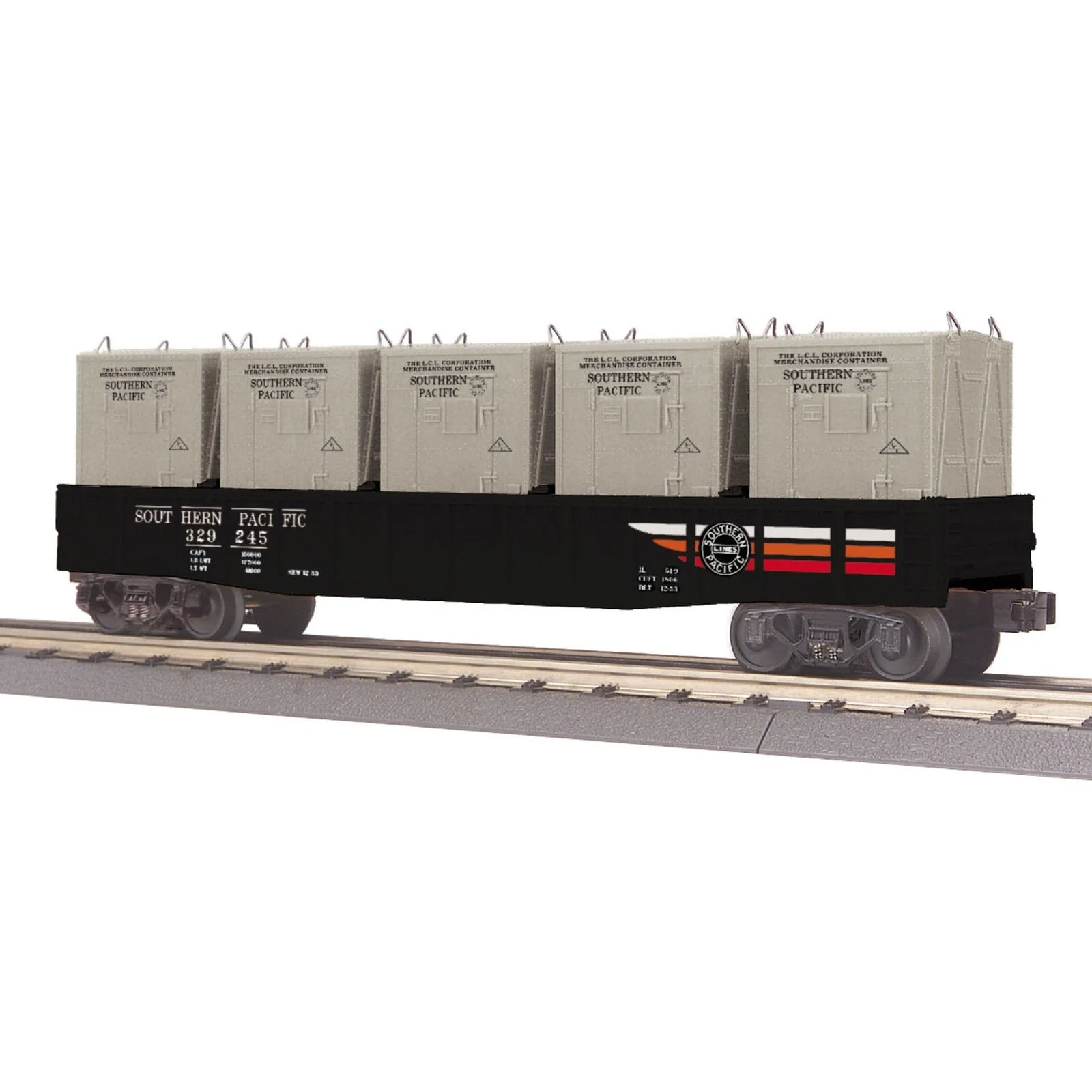 MTH Rail King 30-72126 Southern Pacific Gondola w/LCL Containers