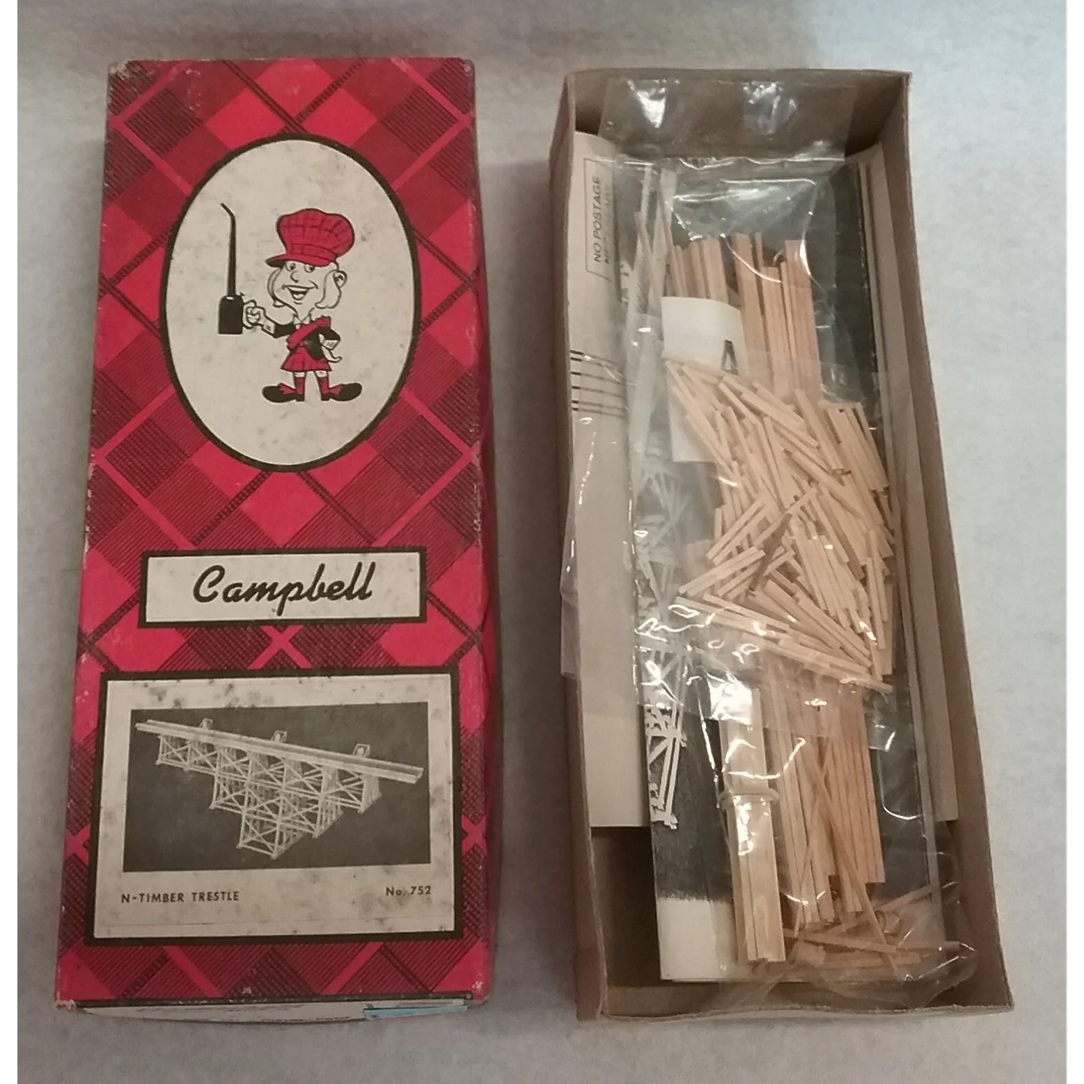 N Scale Campbell 752 Timber Trestle