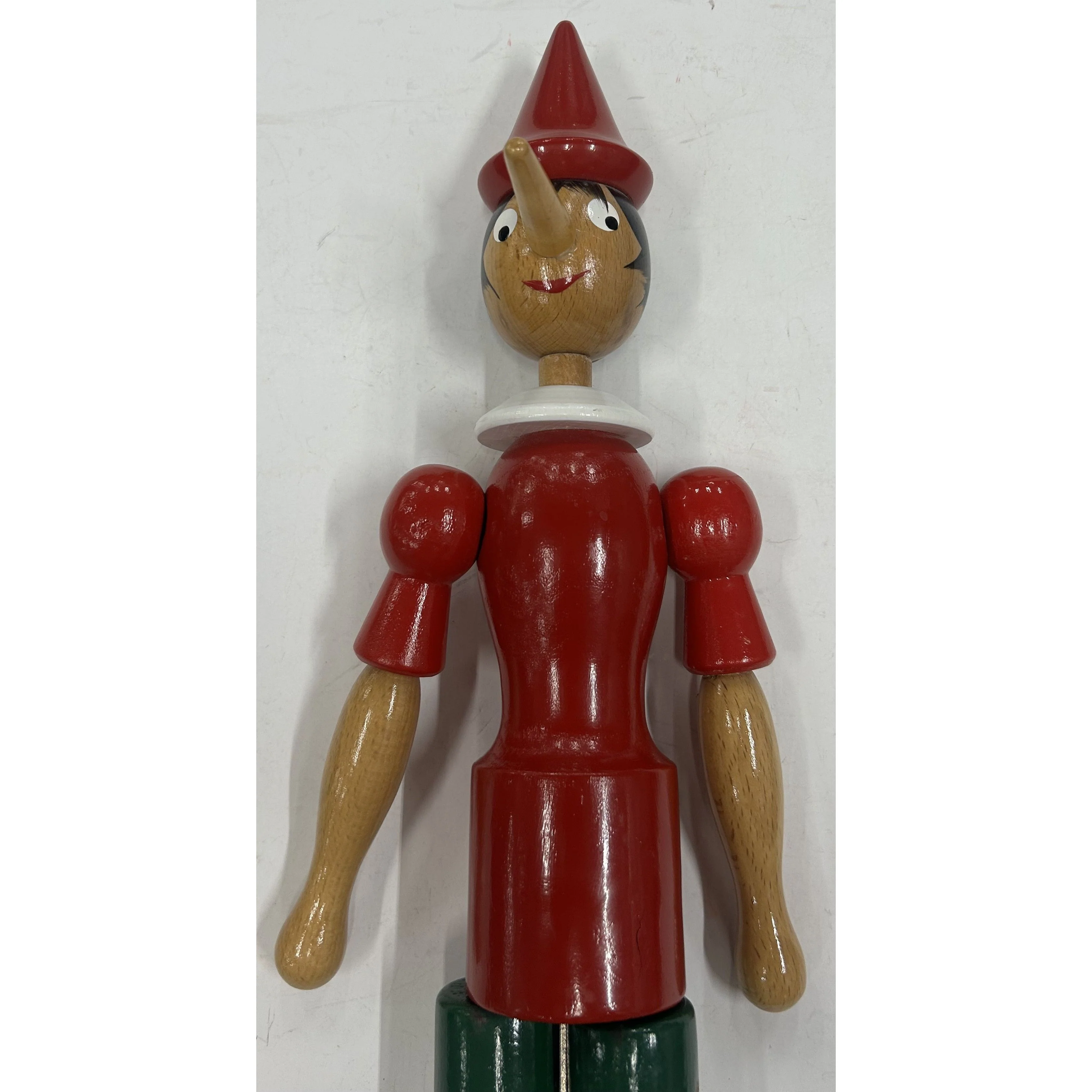 Pinocchio Jointed Wooden Italian Doll 19+ inches Vintage 1960s - Image 3