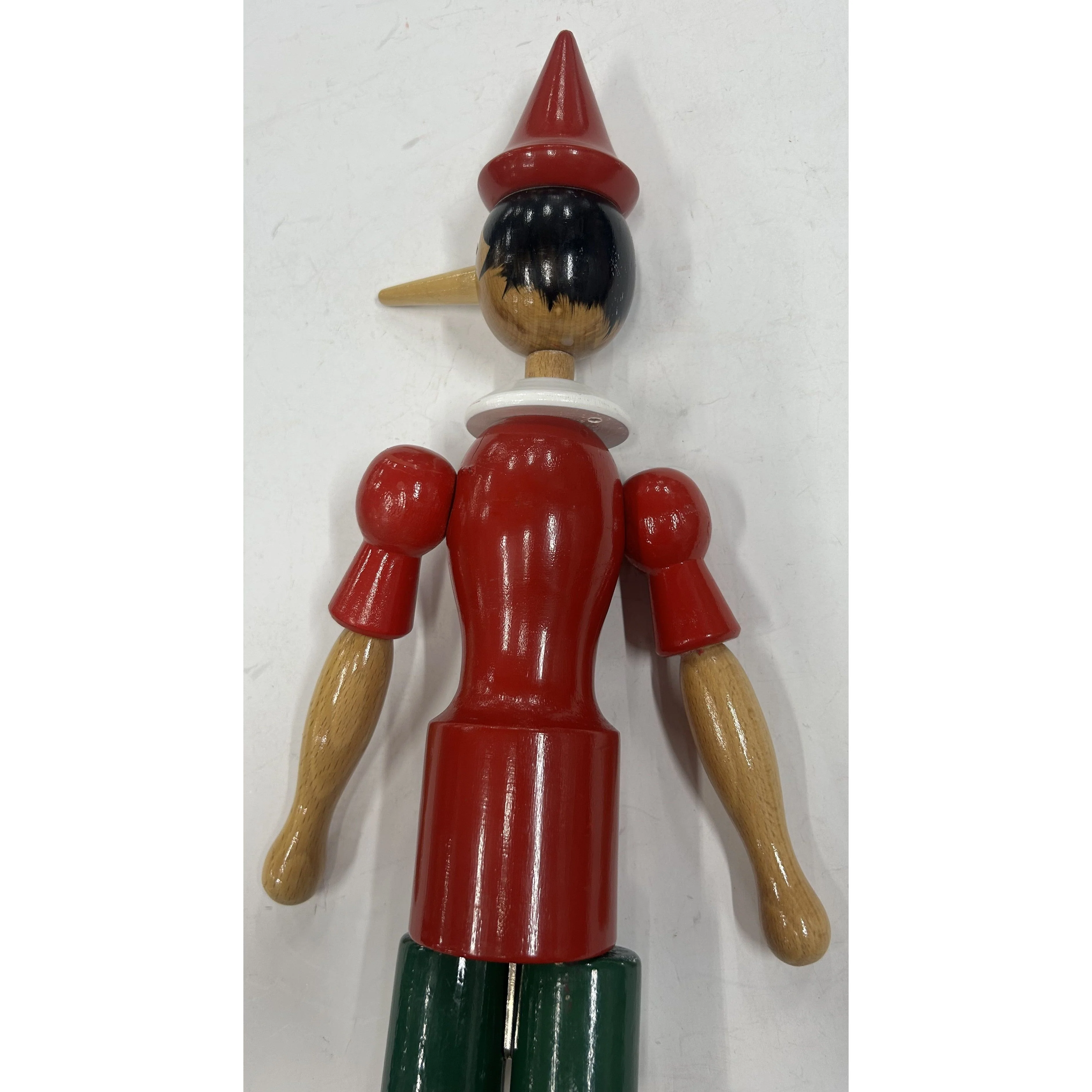 Pinocchio Jointed Wooden Italian Doll 19+ inches Vintage 1960s - Image 5