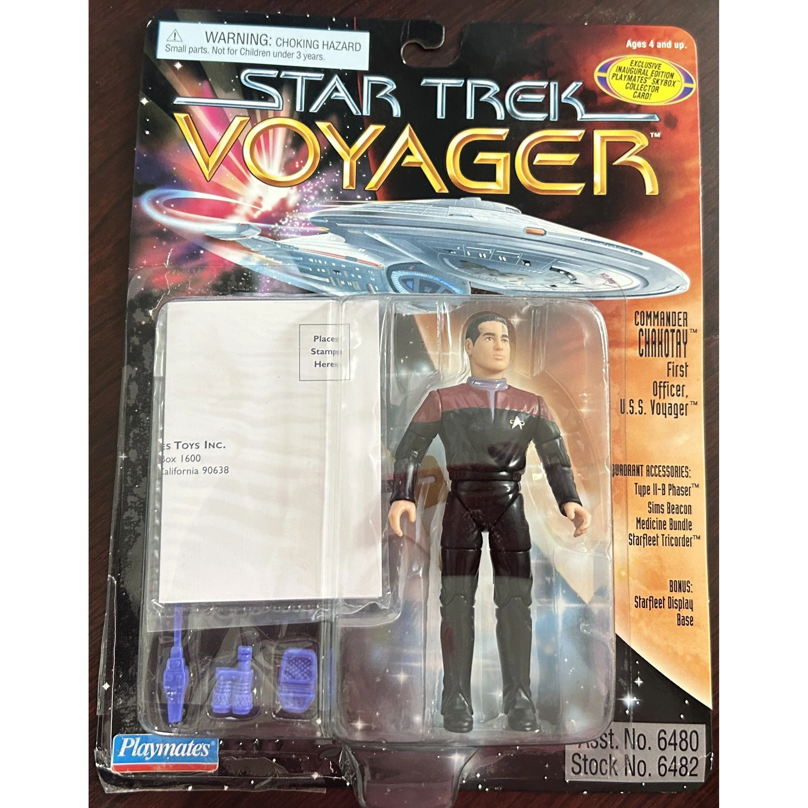 Playmates 6482 Star Trek Voyager Commander Chahotay