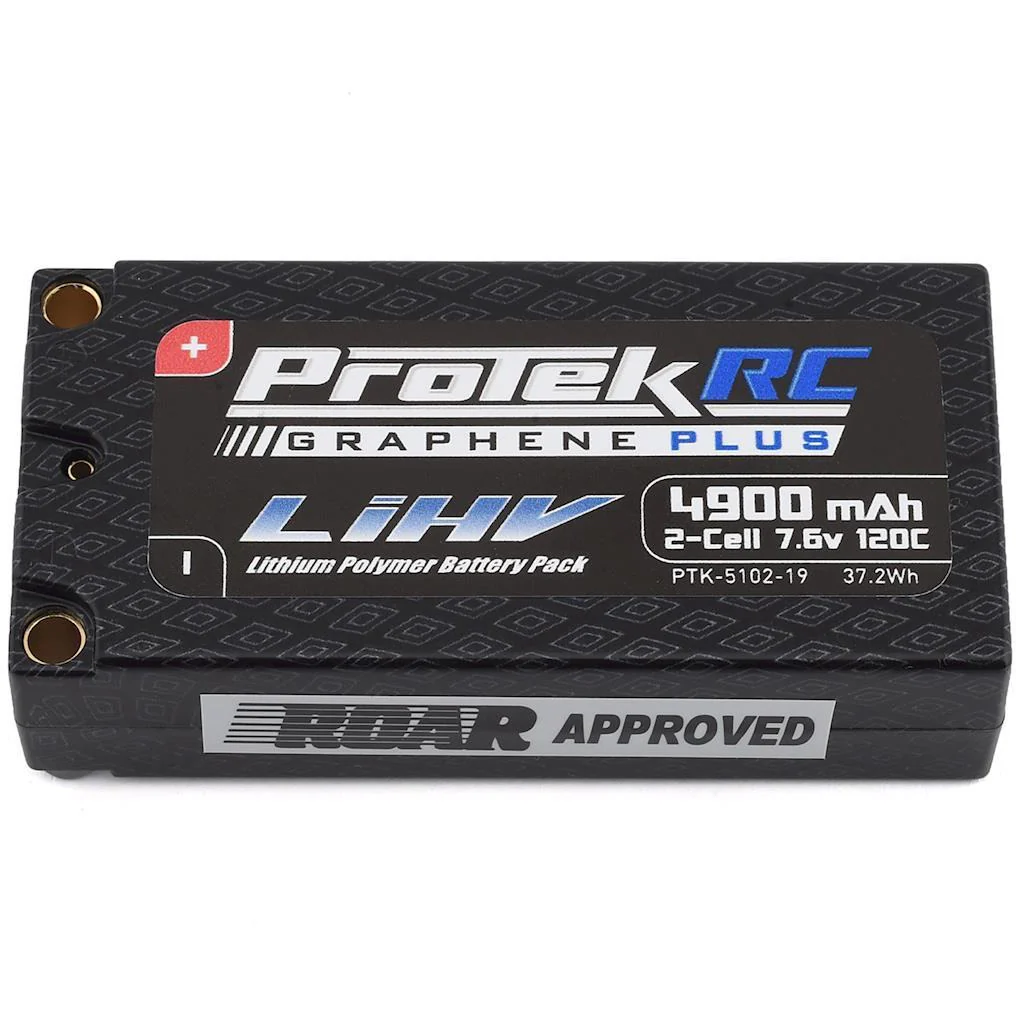 ProTek RC 2S 120C Si-Graphene + HV Shorty LiPo Battery (7.6V/4900mAh)