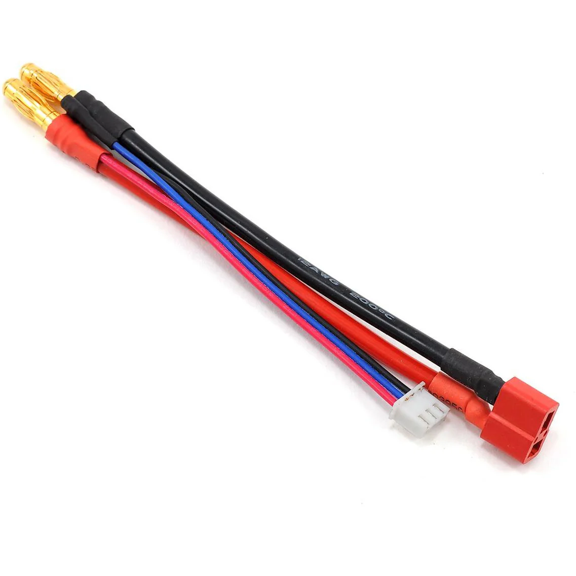 ProTek RC 2S Charge/Balance Adapter (T-Style Ultra Plug to 5mm Bullet Connector)