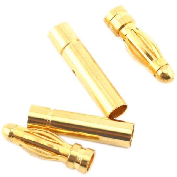 ProTek RC 3.0mm Gold Plated Inline Connectors (2 Male/2 Female)