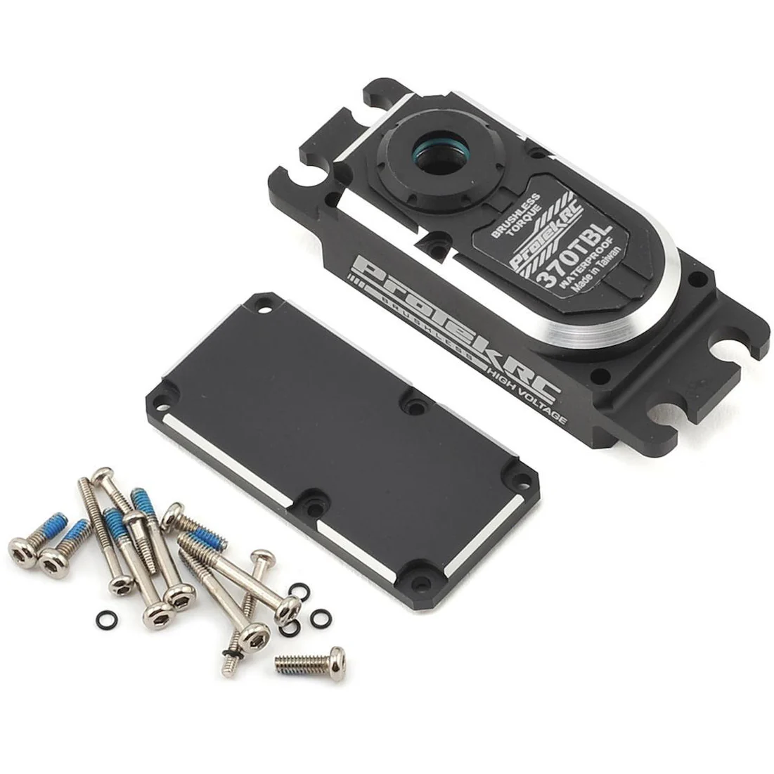 ProTek RC 370TBL Aluminum Upper/Lower Servo Case Set