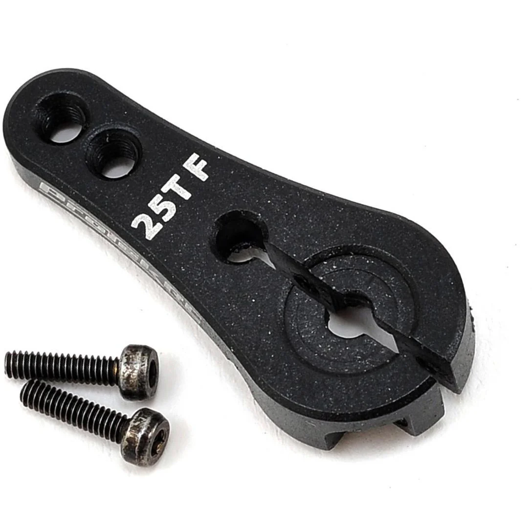 ProTek RC 4mm Aluminum Long Clamping Servo Horn (Black) (25T)