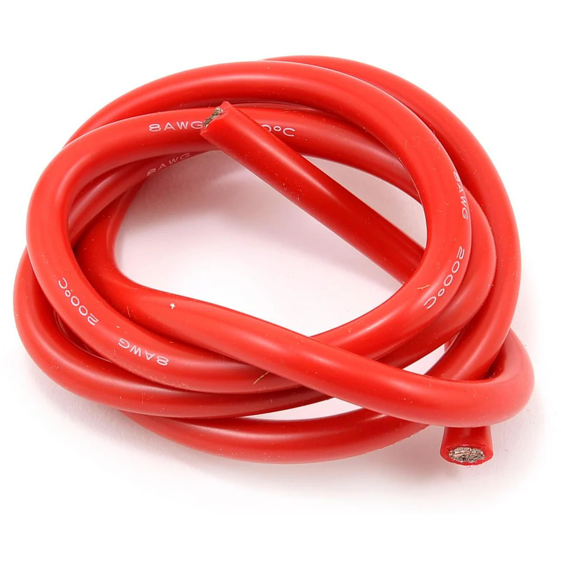 ProTek RC 8awg Red Silicone Hookup Wire (1 Meter)
