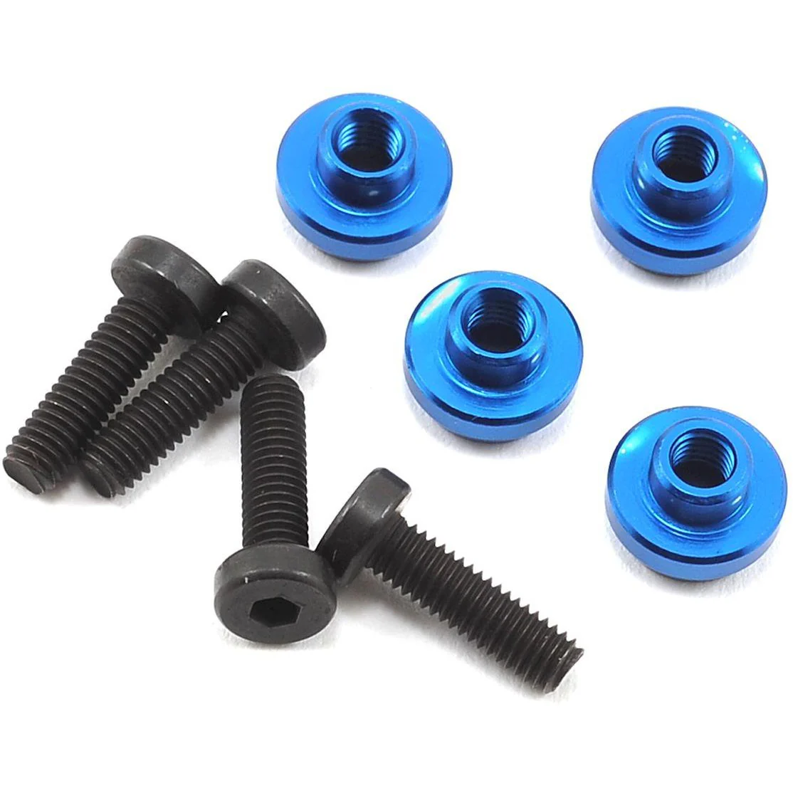 ProTek RC Aluminum Servo Mount Grommet (Blue) (4)