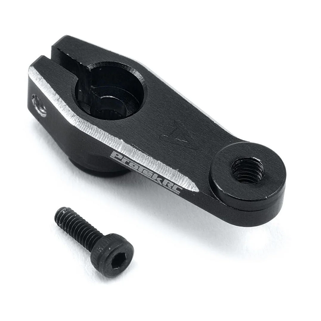 ProTek RC Aluminum Team Associated 1/10 Clamping Servo Horn (Black) (23T)