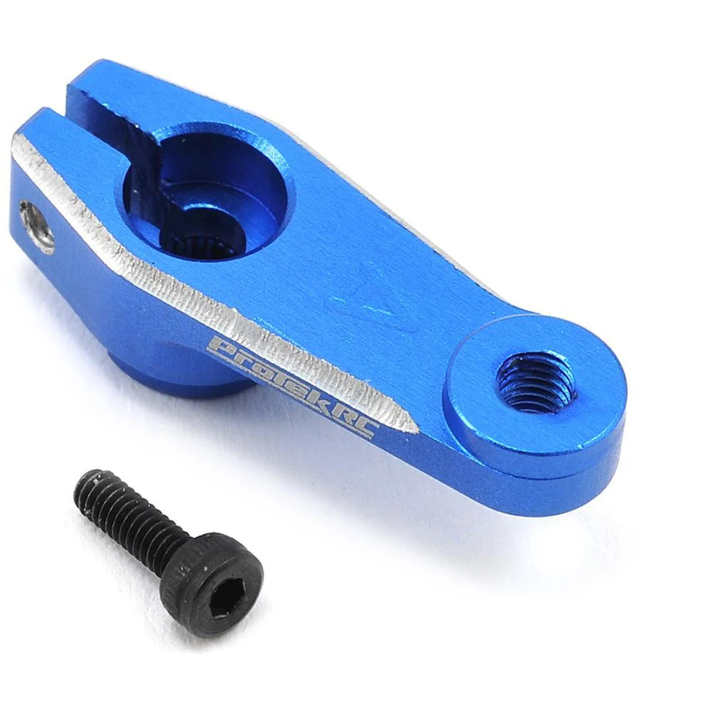 ProTek RC Aluminum Team Associated 1/10 Clamping Servo Horn (Blue) (23T)