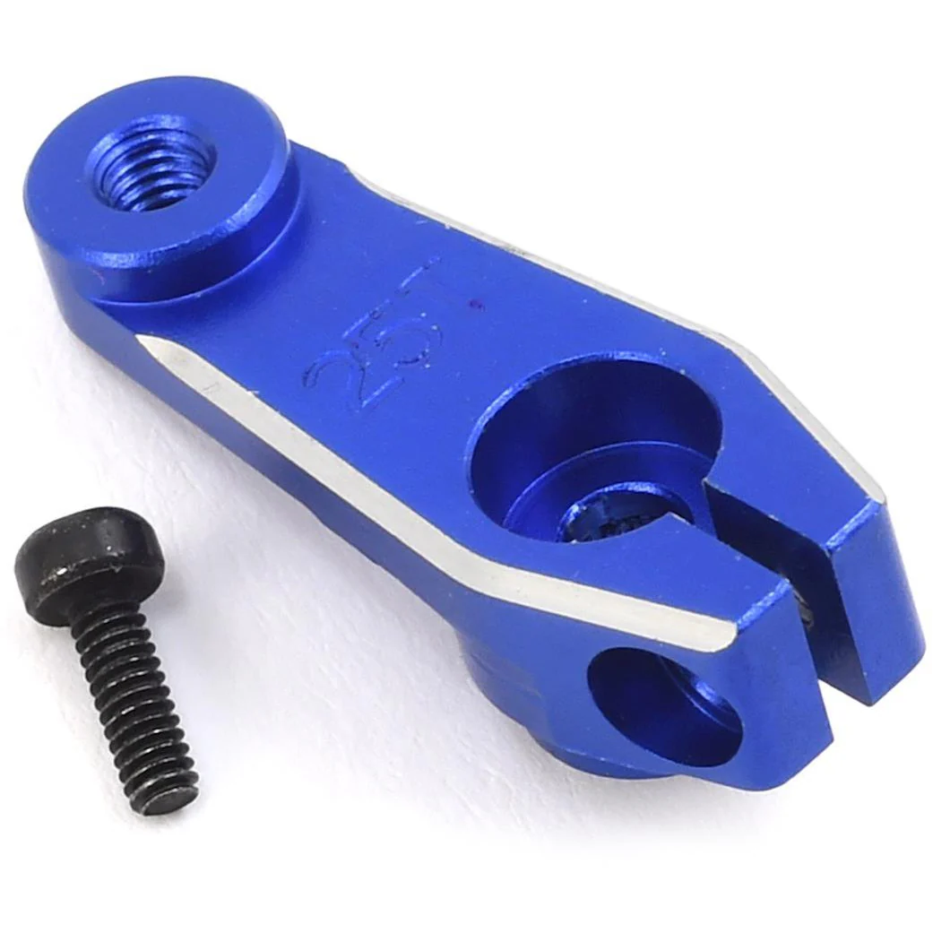 ProTek RC Aluminum Team Associated 1/10 Clamping Servo Horn (Blue) (25T)