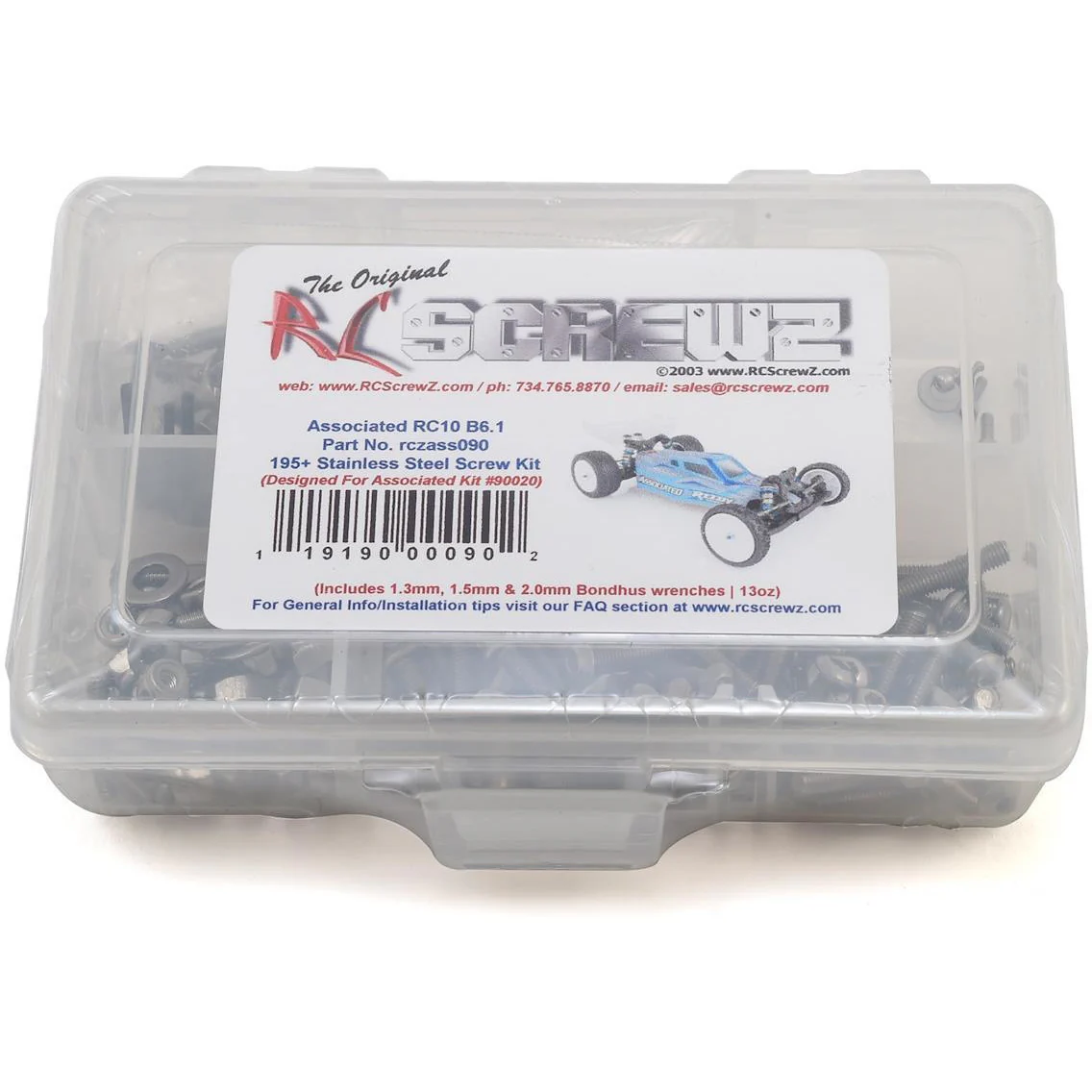 RC Screwz Associated RC10B6.1 Stainless Steel Screw Kit