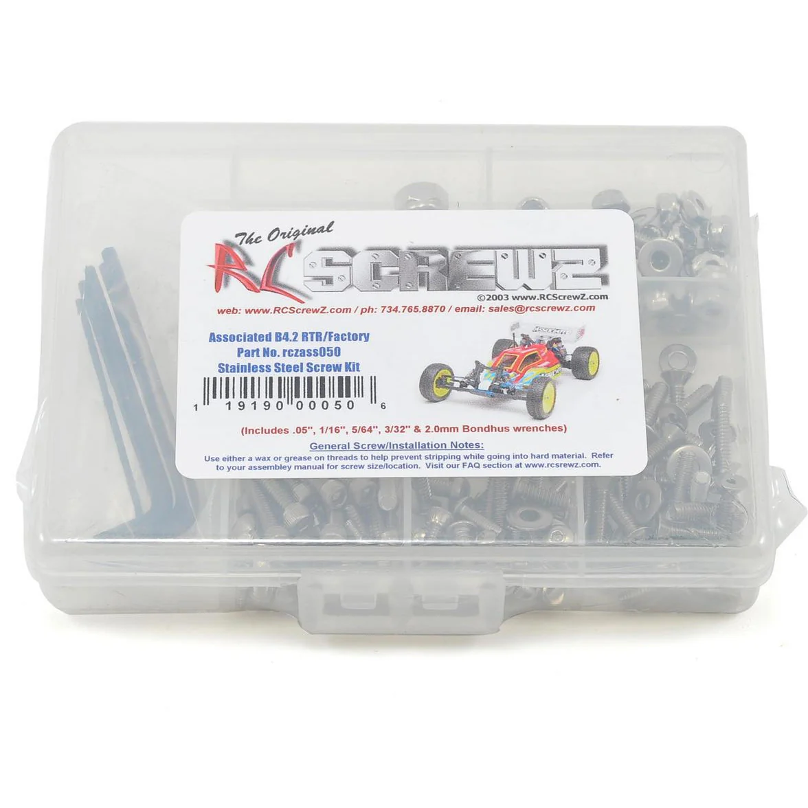 RC Screwz B4.2 Stainless Steel Screw Kit