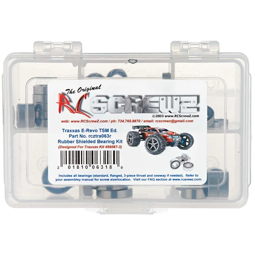 RC Screwz E-Revo TSM Rubber Shielded Bearing Kit