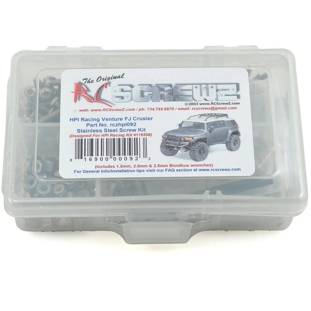 RC Screwz HPI Venture FJ Stainless Steel Screw Kit