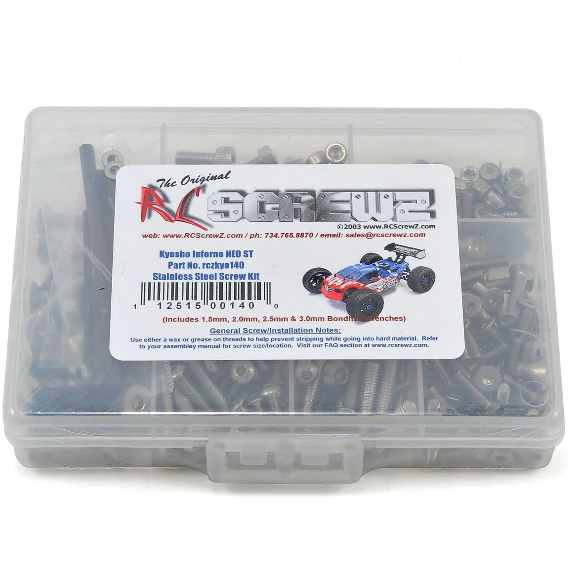 RC Screwz Kyosho Inferno NEO ST Stainless Steel Screw Kit