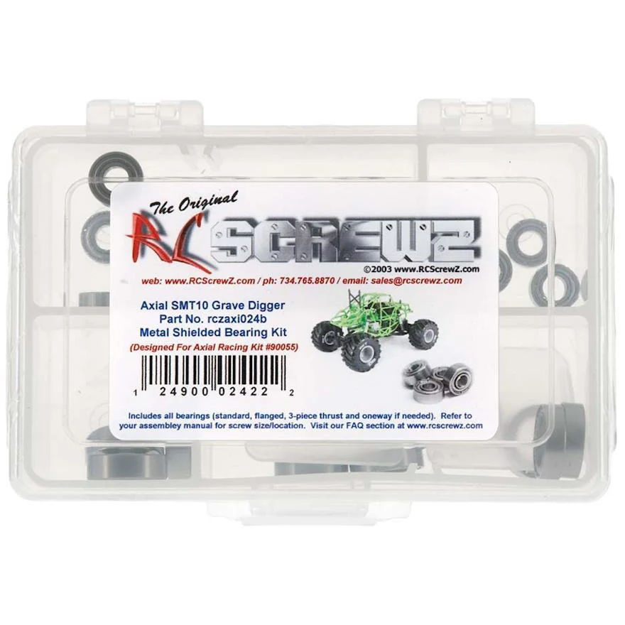 RC Screwz Metal Shield Bearings SMT10 Grave Digger