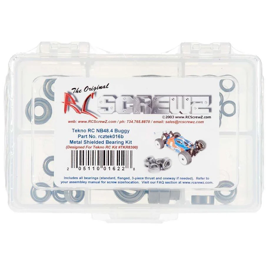 RC Screwz Metal Shielded Bearing Kit NB48.4 Buggy 1/8