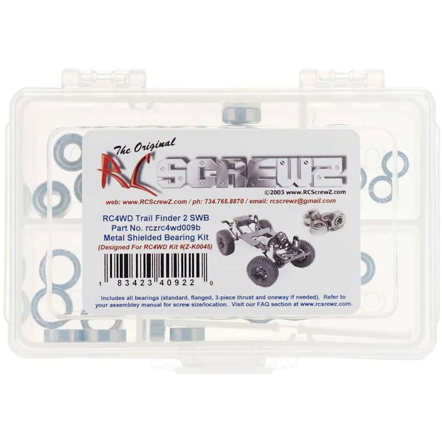 RC Screwz Metal Shielded Bearing Kit Trail Finder 2 SWB