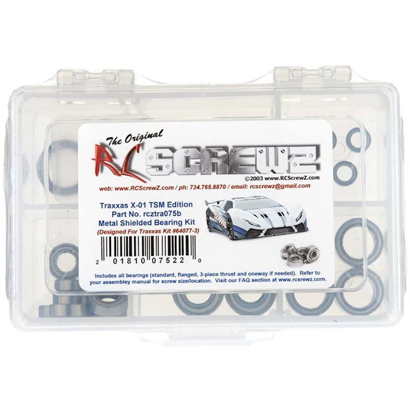 RC Screwz Mtl Shld Brng Kit XO-1 TSM Ed. (64077-3)