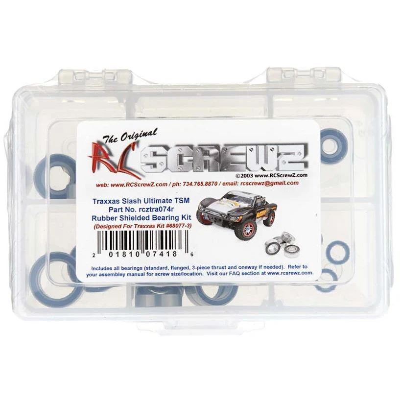 RC Screwz Rbbr Shld Brng Kit Slash Ultimate TSM (68077-3)