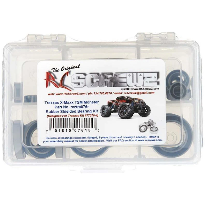 RC Screwz Rbbr Shld Brng Kit X-Maxx 4x4 TSM Ed. (77076-4)
