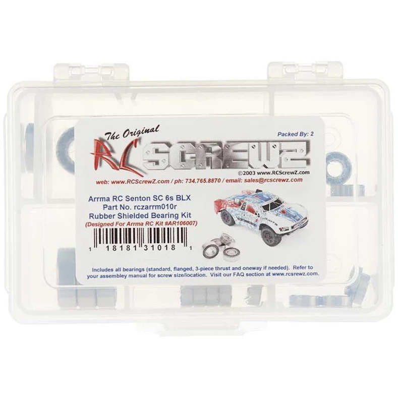 RC Screwz Rubber Shielded Bearing Kit Senton SC 6S