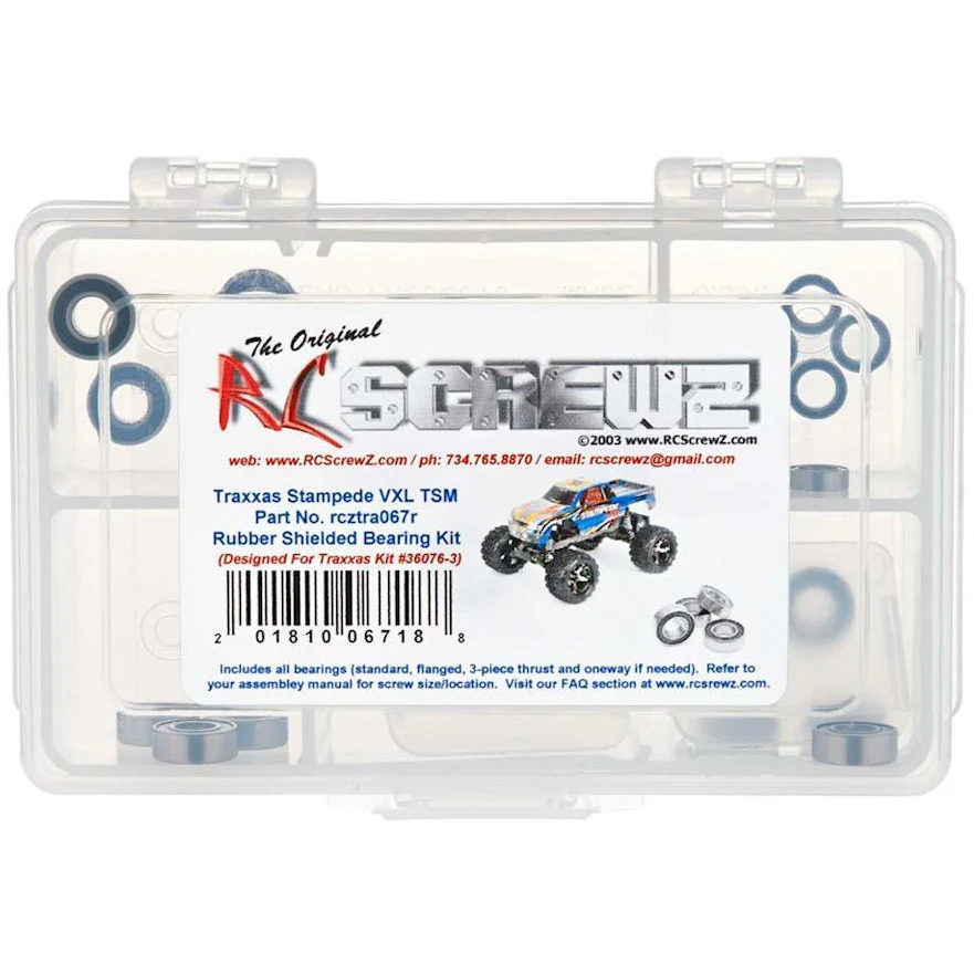 RC Screwz Rubber Shielded Bearing Kit Stampede VXL TSM