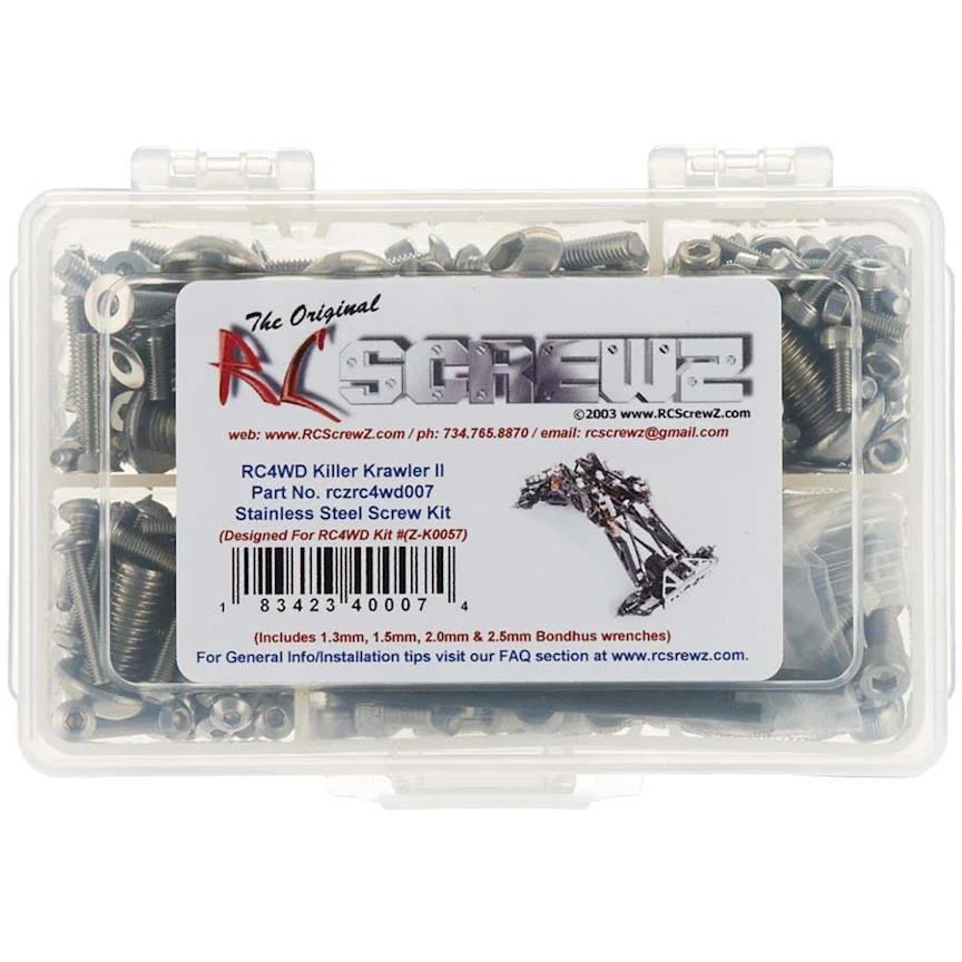 RC Screwz SS Screw Kit RC4WD Killer Krawler 2