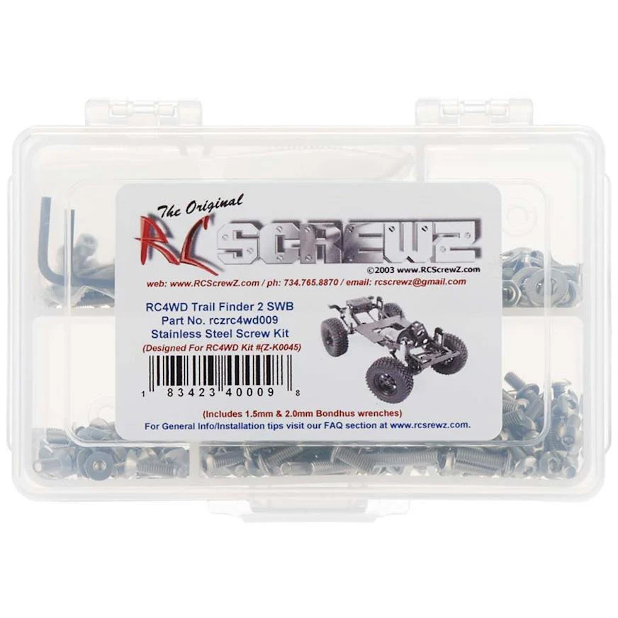RC Screwz SS Screw Kit Trail Finder 2 SWB