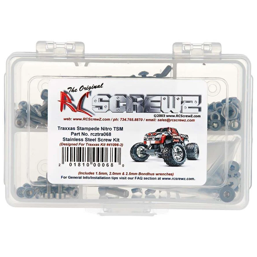 RC Screwz Stainless Screw Kit Nitro Stampede TSM
